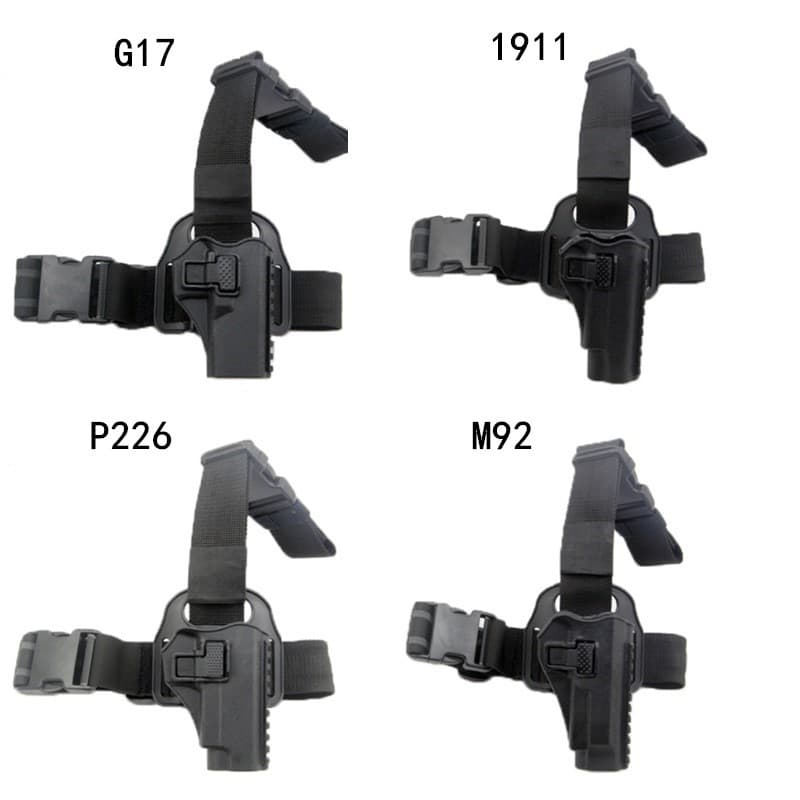 Manufacturer Plastic Steel Belt and Thigh Interchangeable Holster G17 G19 M92 P226 Quick-Draw Holster for Military Enthusiasts