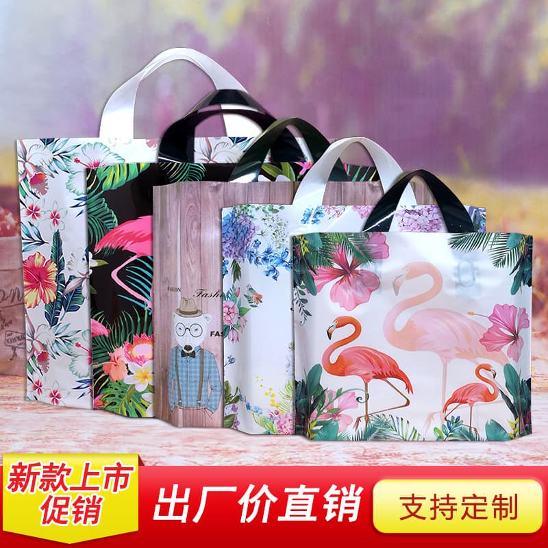 Premium gift bag, handbag, clothing bag, plastic garment bag, store bag with custom logo