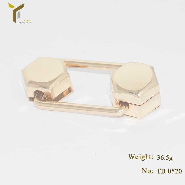 DIY handmade bag and luggage hardware accessories, high-end alloy women's bag rotating locks, hexagon locks.