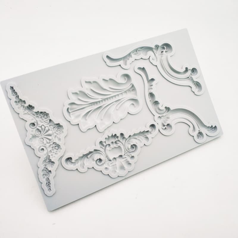 New European Style Embossed Border Silicone Mold Cake Decoration Edge Tool DIY Chocolate Fondant Mold FK05