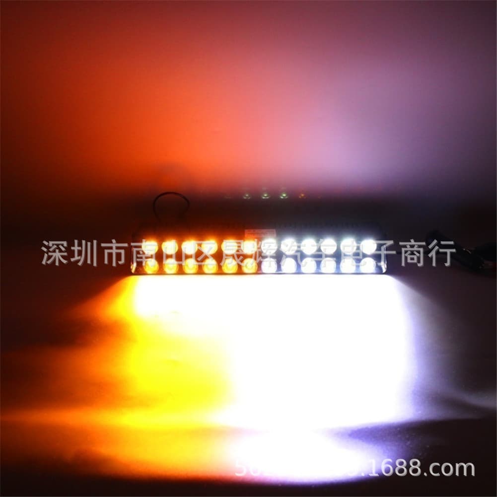 Factory Wholesale S12 Car Suction Cup Strobe Light 12LED High Brightness Shovel Windshield Warning Light