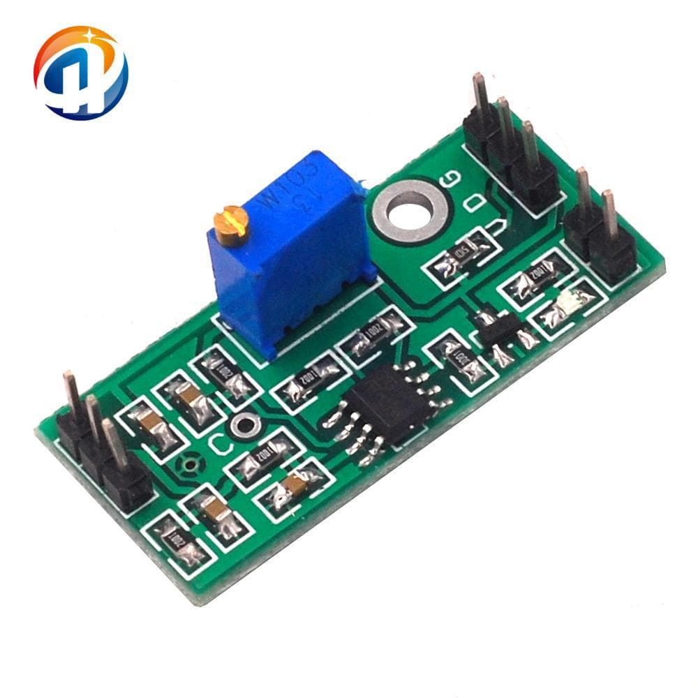 LM393 Voltage Comparator Adjustable Precision Signal Waveform Shaping High-Level Dual Output LED Indicator