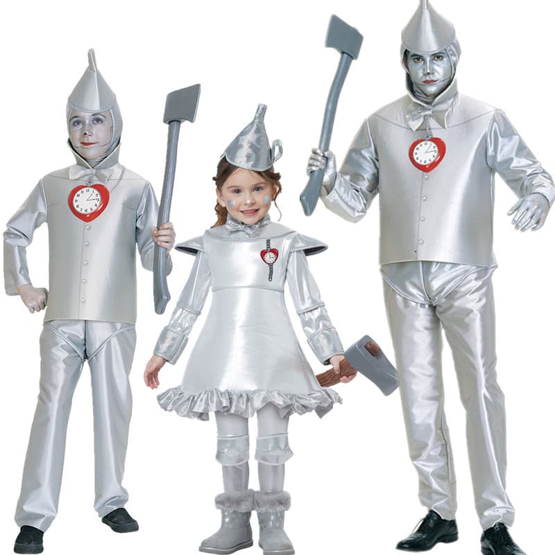 New Halloween Costume Tin Man Costume Adult Men Iron Man Costume Wizard of Oz Performance Stage Outfit