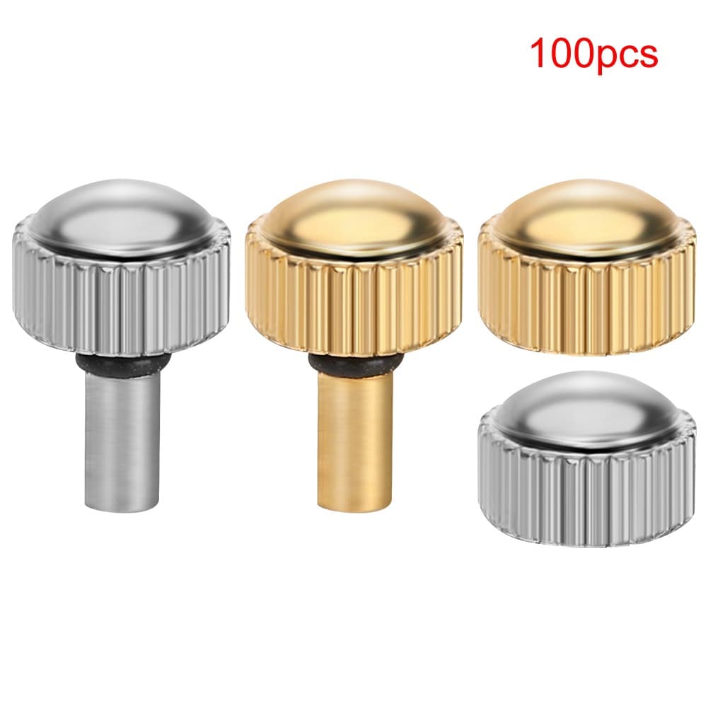 Watch Parts Quartz Watch Waterproof Crown White Gold Quartz Watch Crown Flat Head Long Tube 100PCS