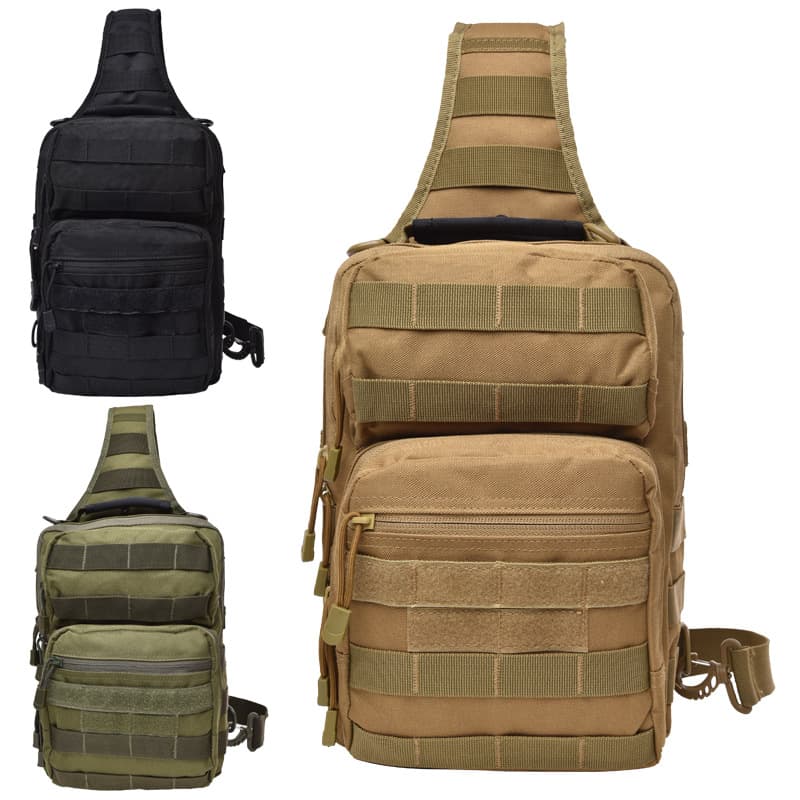 Outdoor Multifunctional Wear-resistant Breathable Chest Bag Mountaineering Camouflage Tactical Crossbody Bag Shoulder Riding Chest Bag