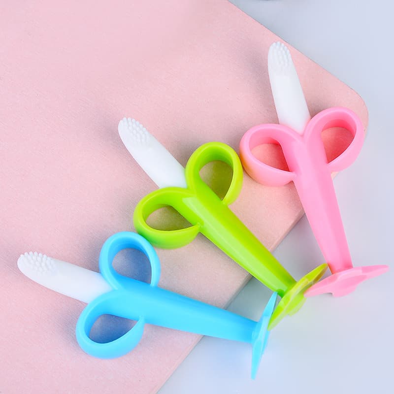 3D Banana Baby Teething Toothpaste Stick Infant Milk Teeth Grinding Toothpaste Brush Soft Silicone Teether For Baby Care