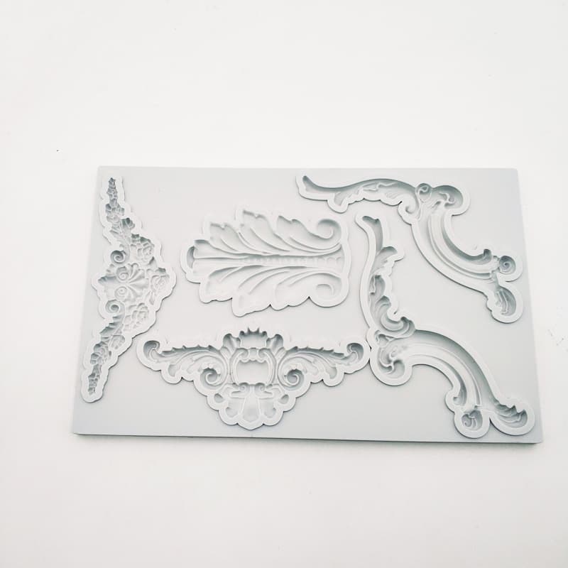 New European Style Embossed Border Silicone Mold Cake Decoration Edge Tool DIY Chocolate Fondant Mold FK05