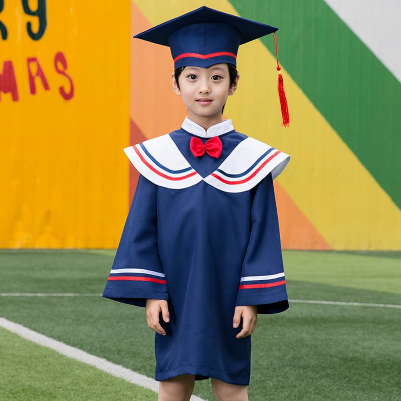 Kindergarten Bachelor's Gown, Children's Doctoral Gown and Cap, Graduation Photo Outfit, Elementary School Children's Graduation Gown, Graduation Ceremony