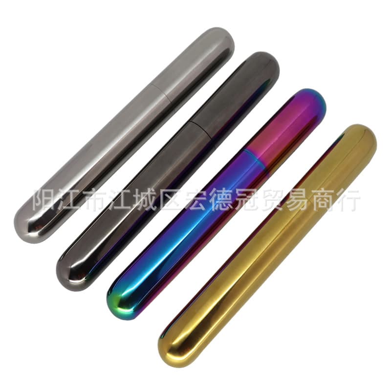 Stainless Steel Cigar Tube Moisture-Proof Cigar Tobacco Moisturizing Tube Supplies Accessories Set Cigar Smoke Pipe Aluminum Cigar Tube