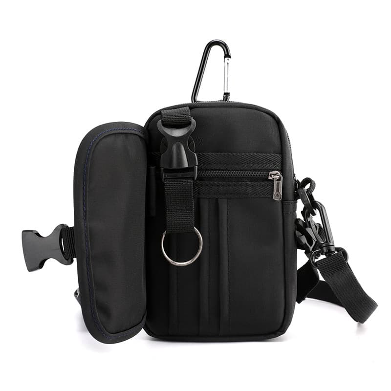 Lightweight outdoor sports fitness waist bag multifunctional men's shoulder crossbody bag waterproof nylon bag mini mobile phone bag