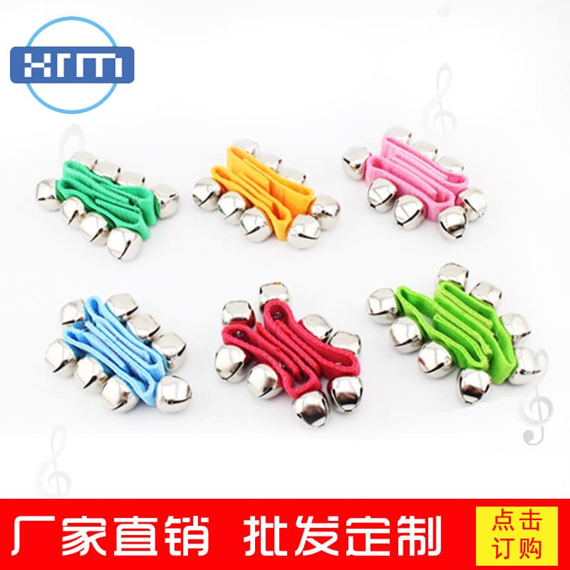 Orff hand bells, wrist bells and foot bells, kindergarten early education percussion instruments wholesale