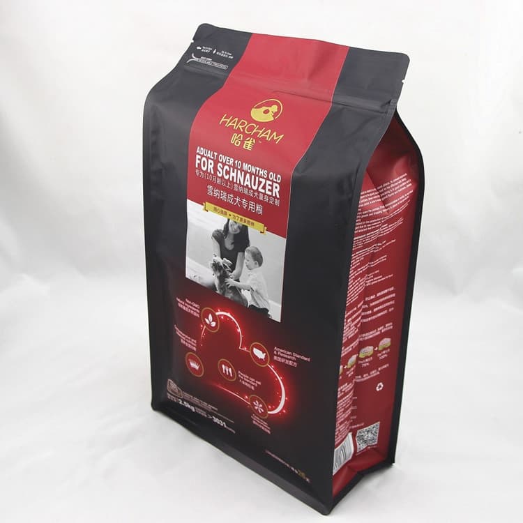 Pet Food Packaging Bag, Eight-Side Sealed Dog Food Cat Food Bag, Self-Sealing Packaging Bag, Pet Snack Bag Production