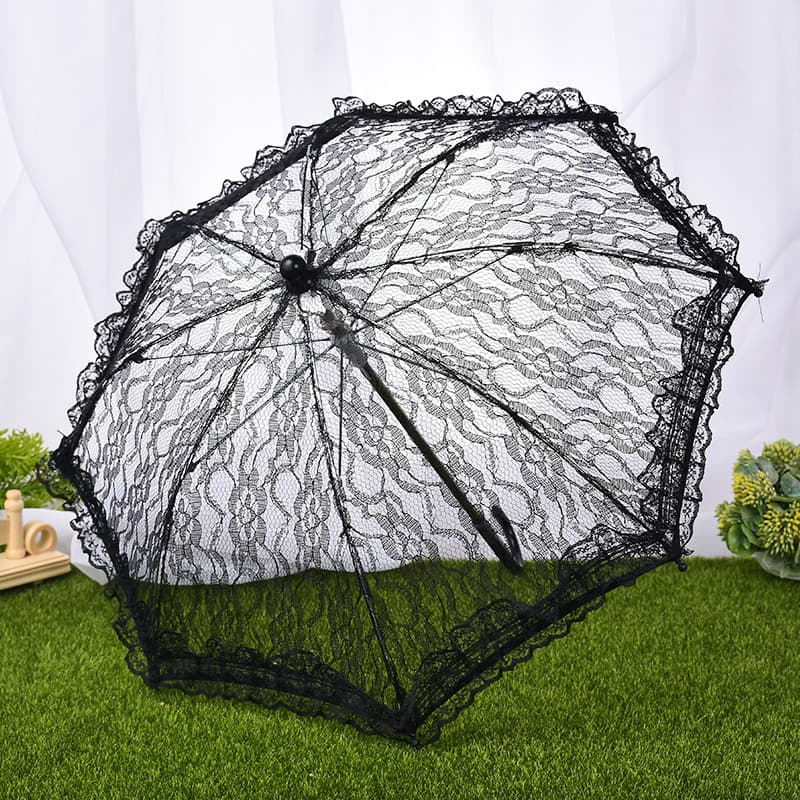 ♔ New Wedding Lace Umbrella Bride Lace Trim Small Umbrella Performance Studio Prop Umbrella Wedding Supplies Wholesale