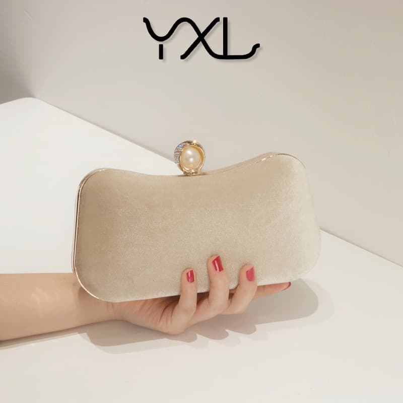 New Vintage Style Velvet Evening Bag Retro Party Handbag Wedding Socialite Style Dinner Dress Cheongsam Gift Bag