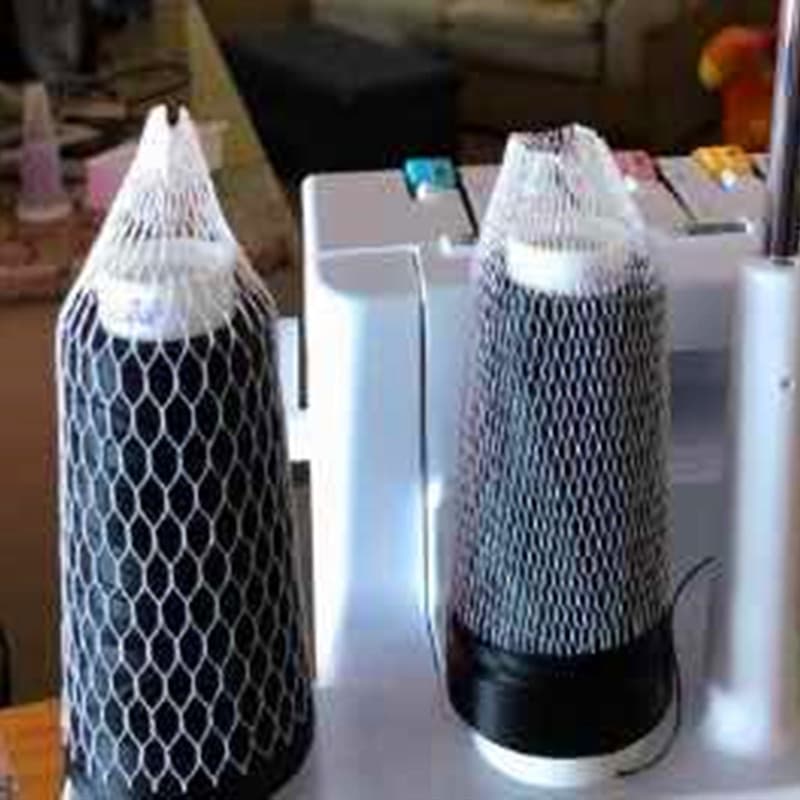 Packaging Mesh Sleeve Manufacturer Processing Plastic Nets, New Material White PE Mesh Bags for Yarn Spool Protection