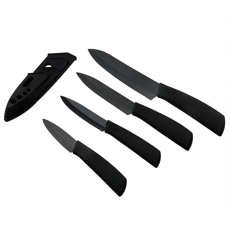 Black Blade Ceramic Fruit Knife Gift Set, Promotional Ceramic Knife, Black Ceramic Chef Knife, Black Ceramic Cutlery