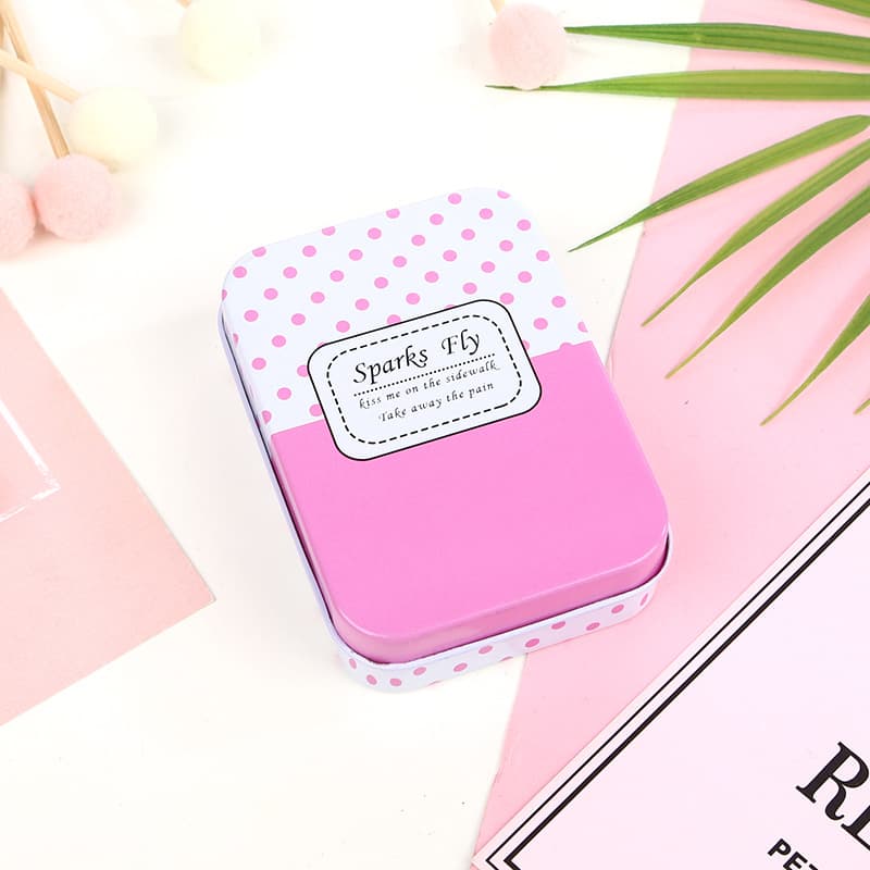 Cartoon Cute Peninsula Tin Box Postcard Tin Storage Box Jewelry Hair Clip Storage Box Wholesale
