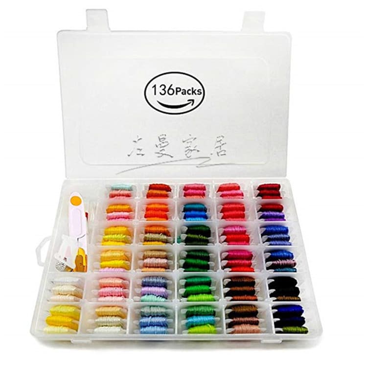 Home Daily Use Needle Thread Pin Cushion Sewing Kit Scissors Thimble For Diy Crafts Clothing Repair