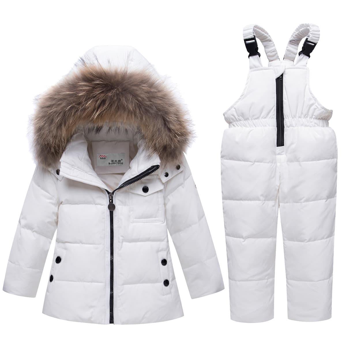 Factory Direct Children's Down Jacket Set, Unisex Thickened Warm Winter Outfits for 1-6 Year Olds, Two-Piece Infant & Toddler Wear