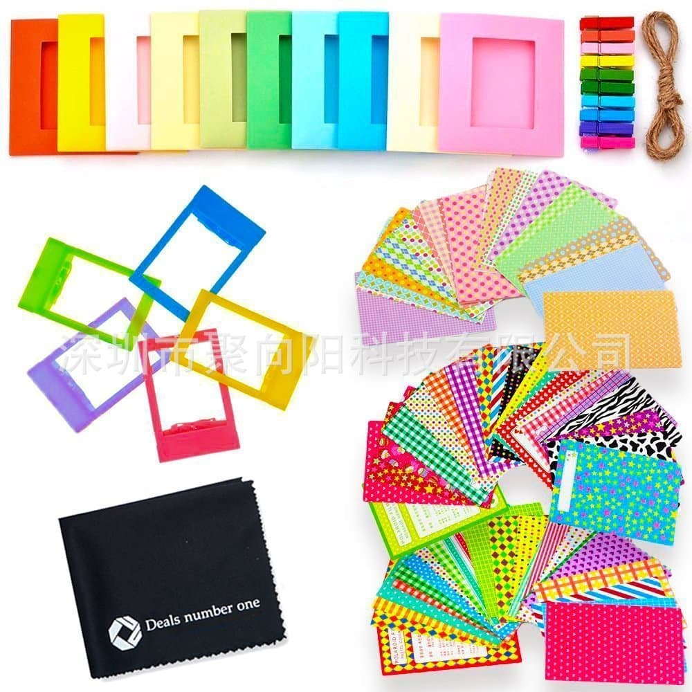 Instant Camera Accessory Set 5-in-1, 5-Piece Set, 3-inch Album and Frame Suitable for Mini 12/11/9/8
