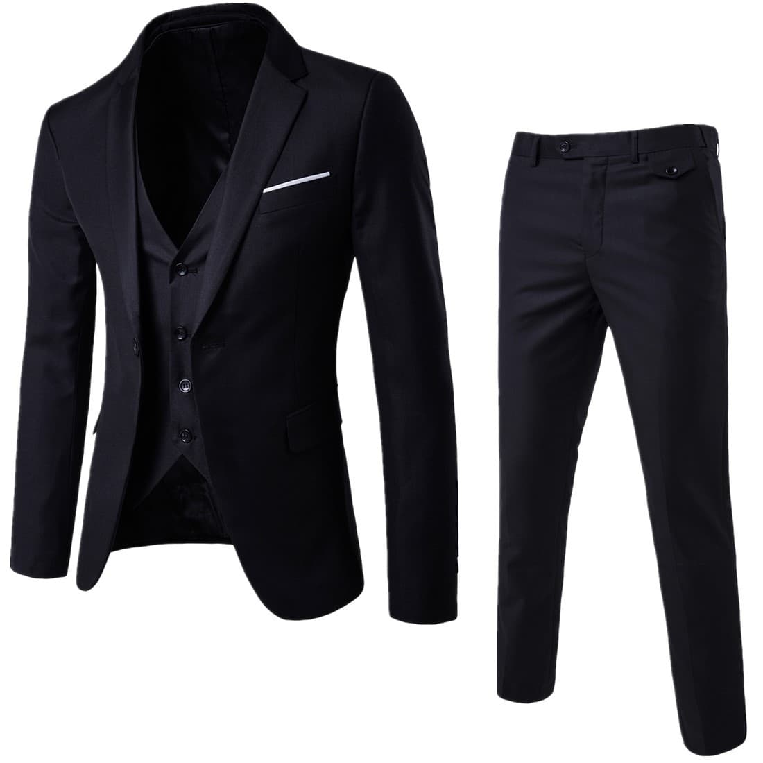 Upgraded new thickened European size two-piece men's suit, professional formal wear, suitable for cross-border wholesale and foreign trade.
