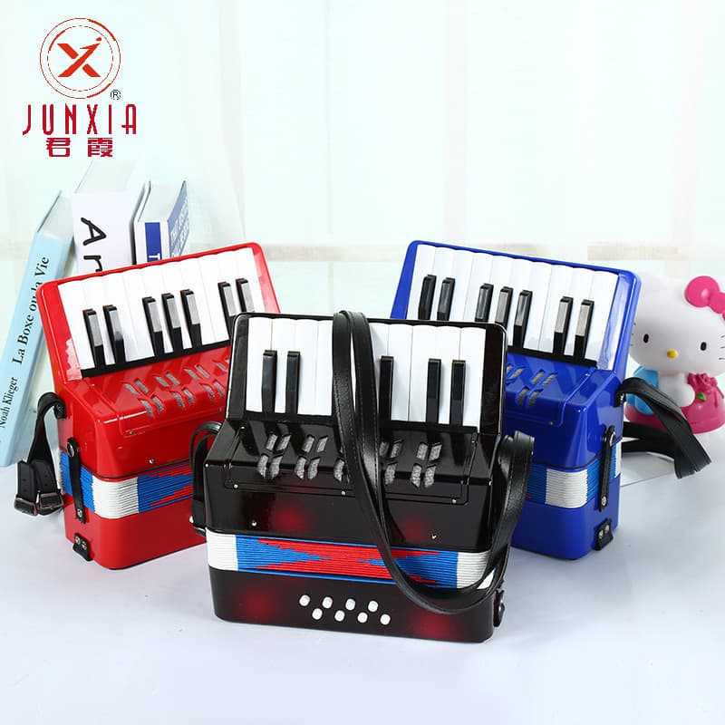 Source Factory Wholesale ABS 17-key 2 Bass Children Accordion Children Keyboard Instrument Amazon Hot Selling