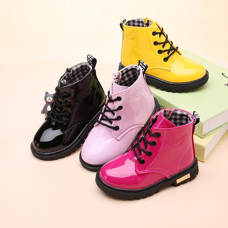 2025 Autumn/Winter Small/Medium/Large Children's Boots, Children's Martin Boots Cotton Shoes Fashion Unisex Kids Korean Style Martin Boots Thickened