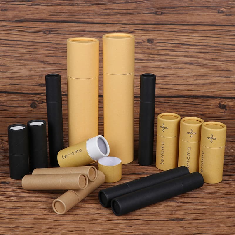Kraft Paper Tube Cylinder Sealed Paper Tube Color Printing Waterproof Packaging Box Customizable