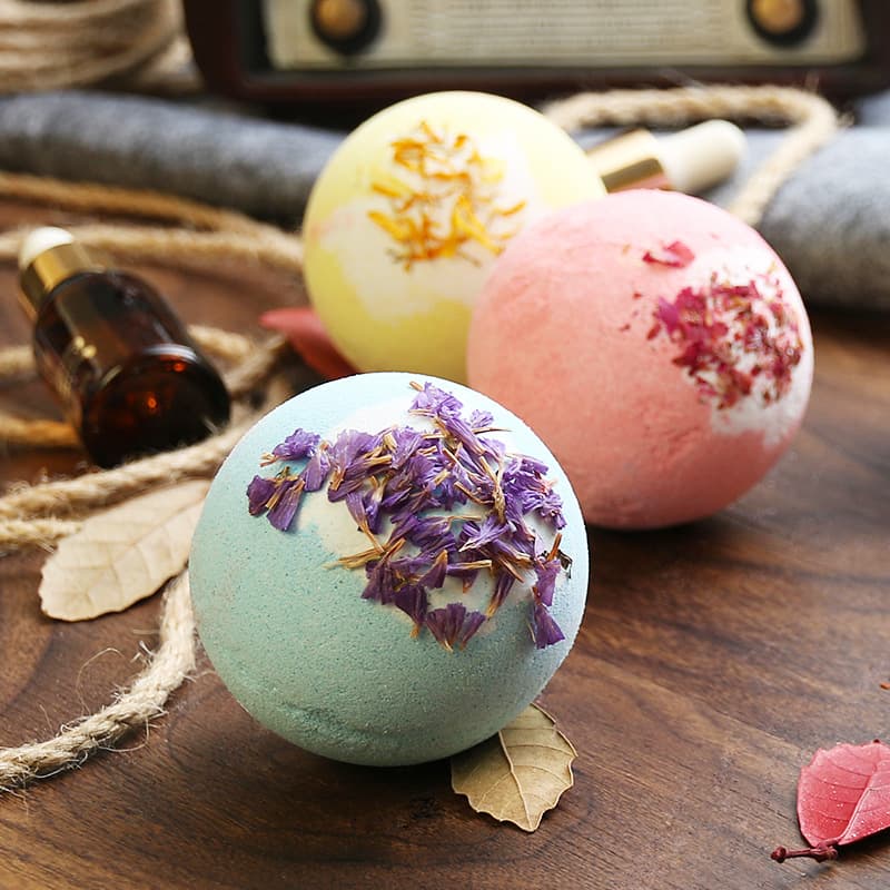 Exploding Bath Ball Bubble Bath Flower Women's Salt Ball Bubble Bouncing Bathing Supplies