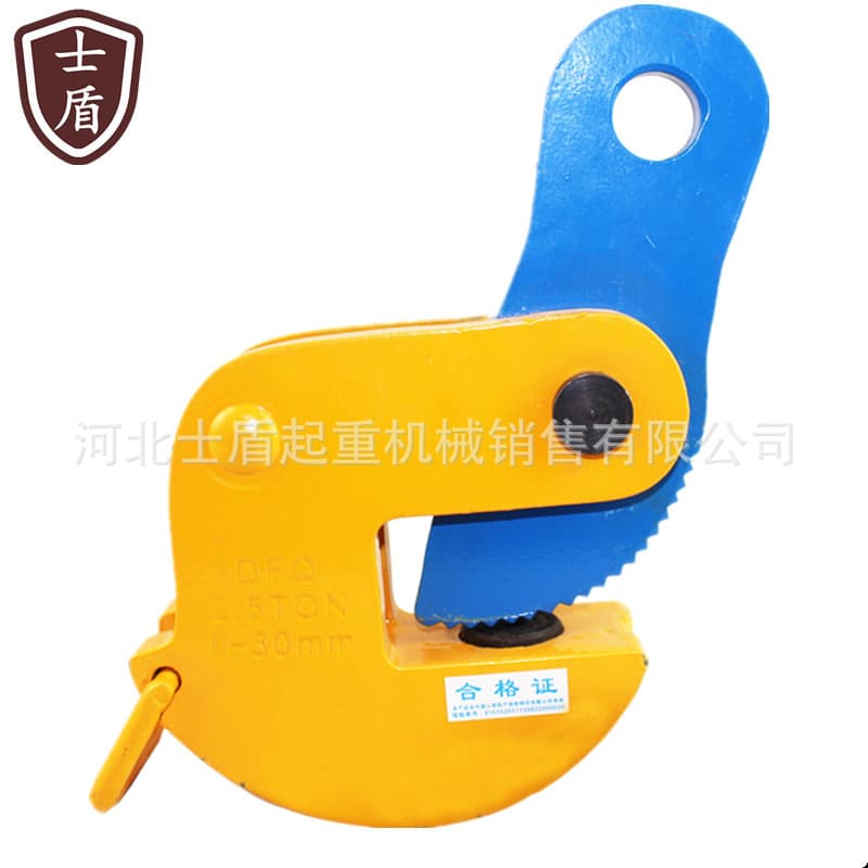 DFQ Forged Swivel Lifting Clamp Steel Plate Crane Clamp Steel Structure Plate Fixture Hook 1.6/2.5/5/10T