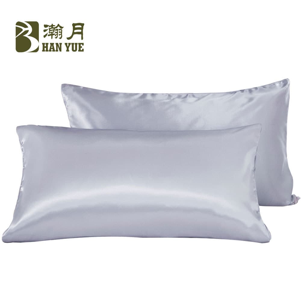Cross-border WISH home goods silk Amazon pillowcases, imitation silk double pillowcases
