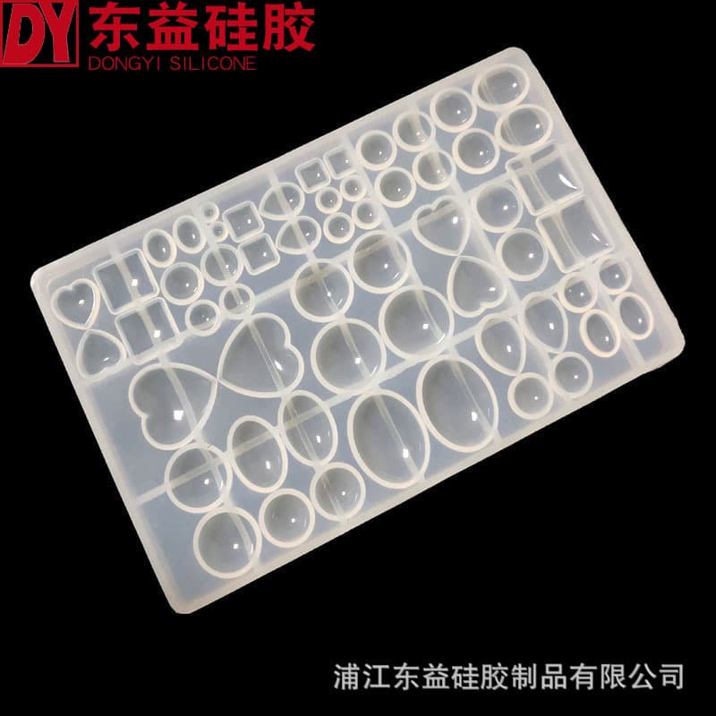 Large DIY Crystal Epoxy Sticker Mold, Time Gem Sticker Pendant Silicone Mold Style