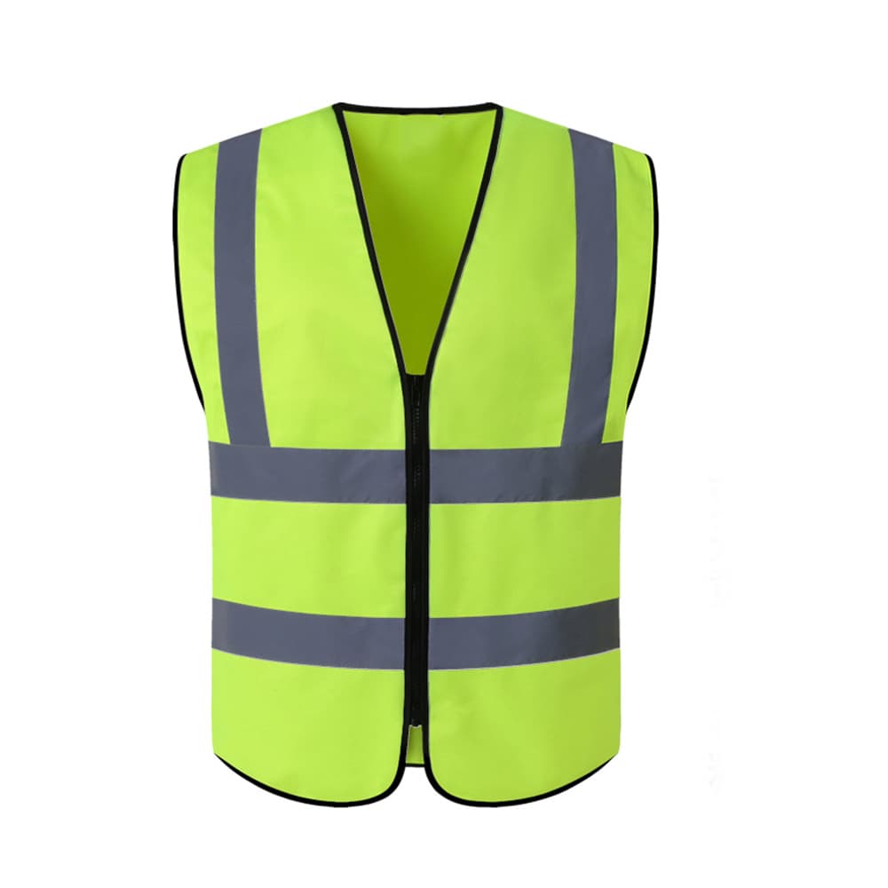 Factory Direct High-Quality Affordable Reflective Safety Vest Six-Zipper Reflective Jacket Printable Fluorescent Orange Adult