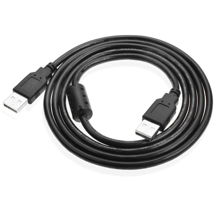 USB 2.0 Male to Male 3-USB Male Hard Drive Data Cable with Auxiliary Power Port, 3A Dual Power Supply