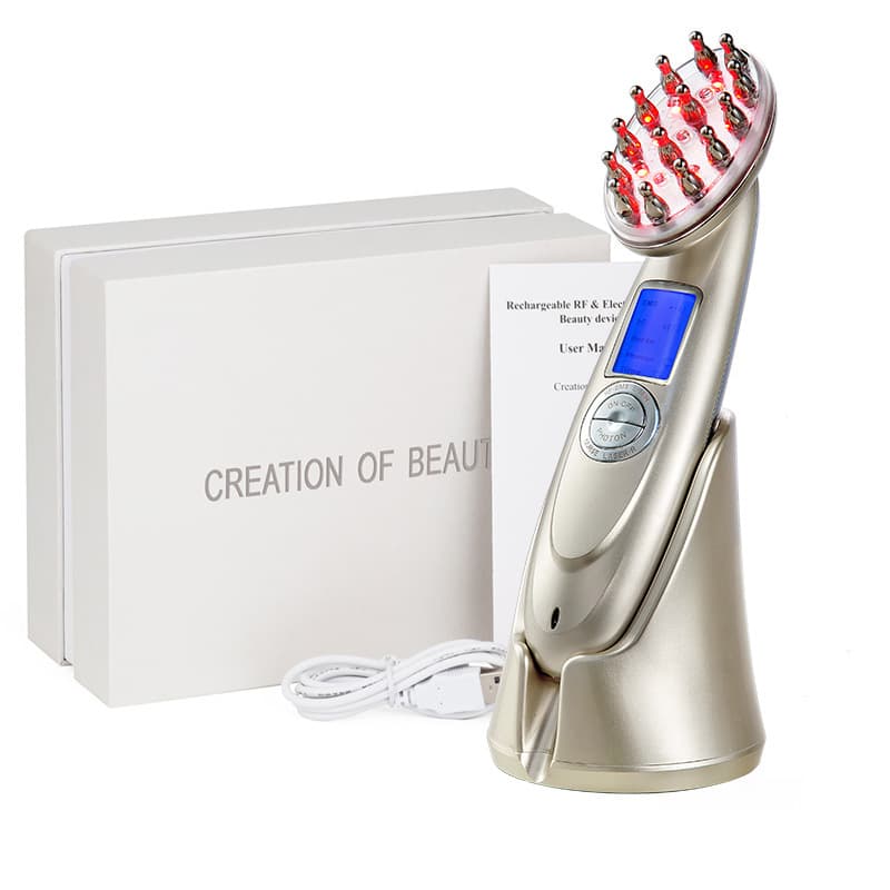 New Head Massage Comb Micro-Massage Vibration Hair Care Tool Wholesale Massager Cross-Border Hair Massage Comb