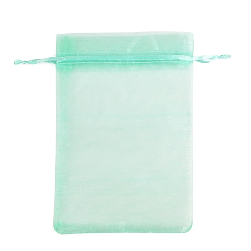 Wholesale Plain Transparent Organza Drawstring Gift Bag for Jewelry Packaging Mesh Bag