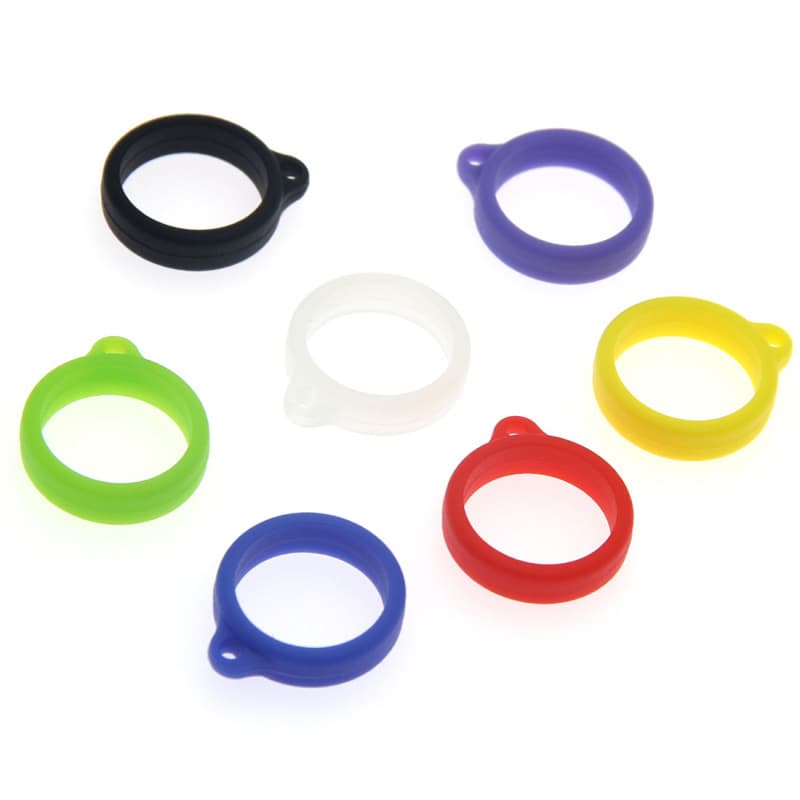 Silicone Ring Loop 20mm Size Hanging Ring Silicone Grommet Zipper Key Phone Marker Decorative Ring