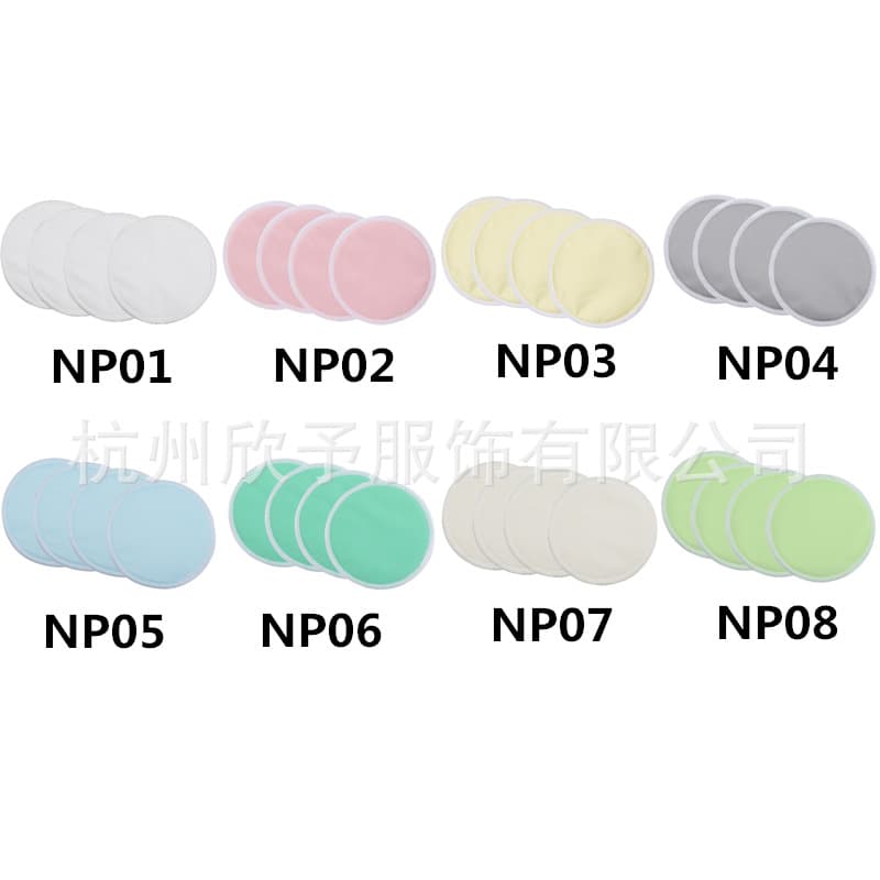 Triple-Layer Waterproof Bamboo Fiber Nursing Pads, Reusable for Makeup Removal, Washable Bra Pads, and Leak Prevention