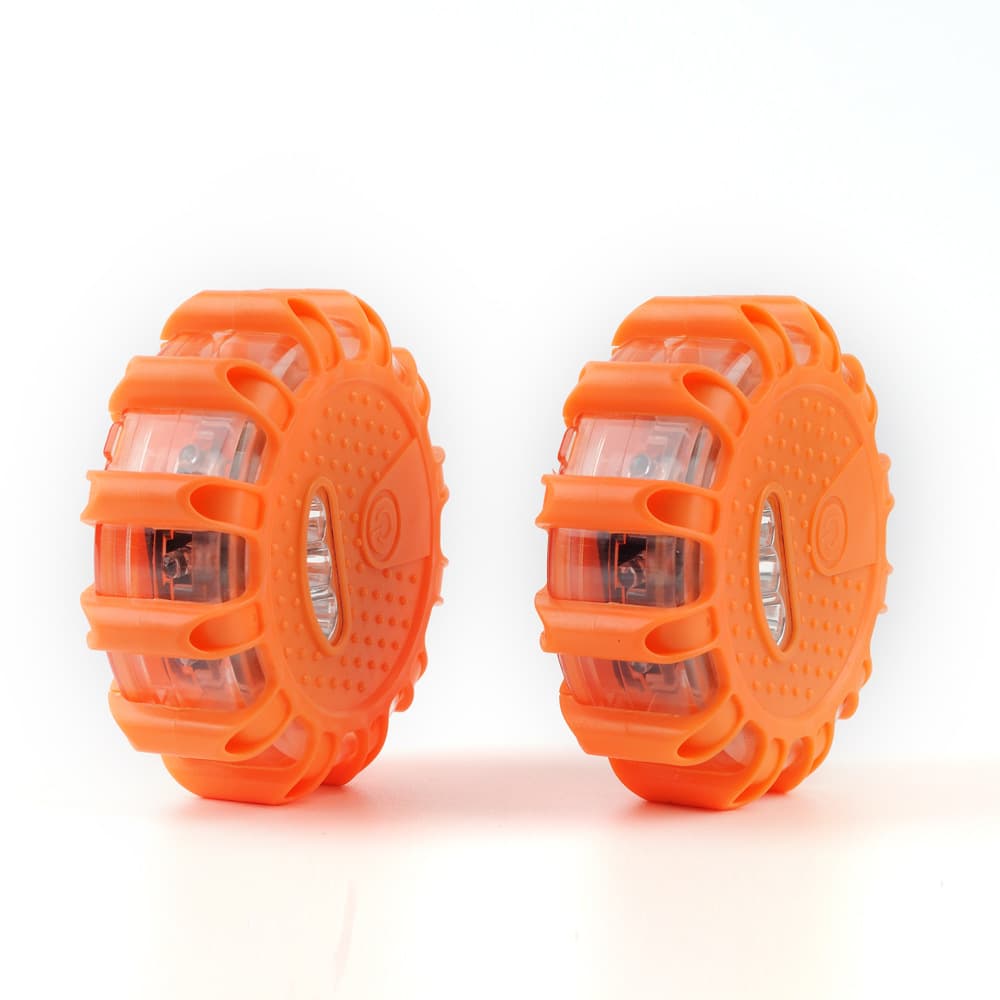Road Safety Red Flashing Warning Light 12+3 LEDs