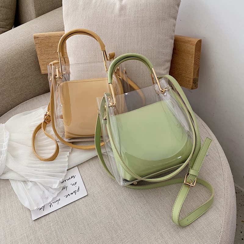 Summer Small Bag Women 2019 New Korean Style Handbag Versatile One-Shoulder Bag Fashionable Stylish Transparent Jelly Crossbody Bag