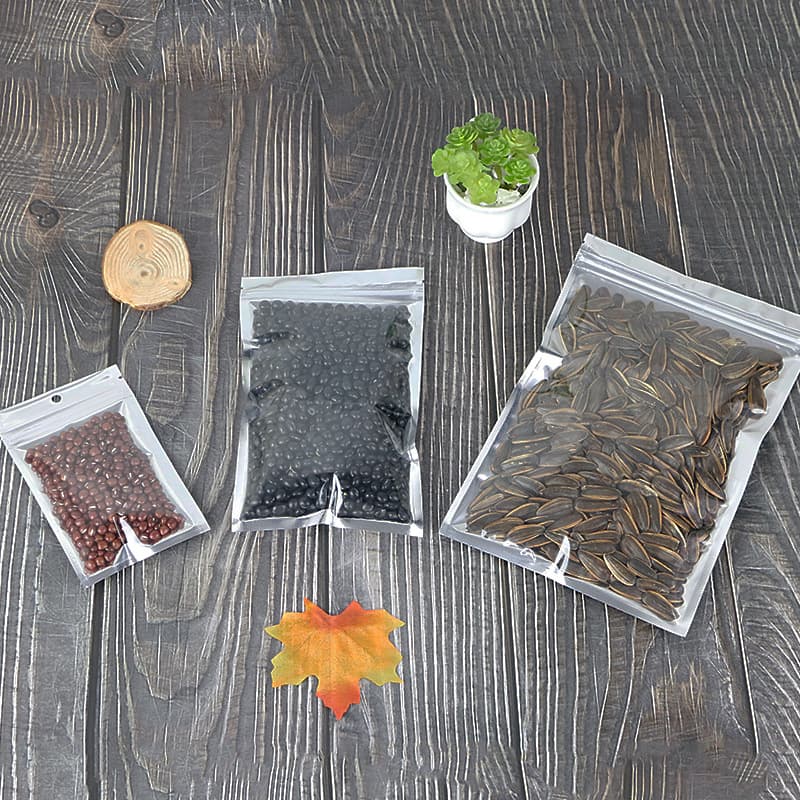 Aluminized Yin and Yang Ziplock Bone Bag Food Packaging Plastic Bag Aluminum Foil Packaging Ziplock Bag Translucent Fishing Gear Accessories Bag