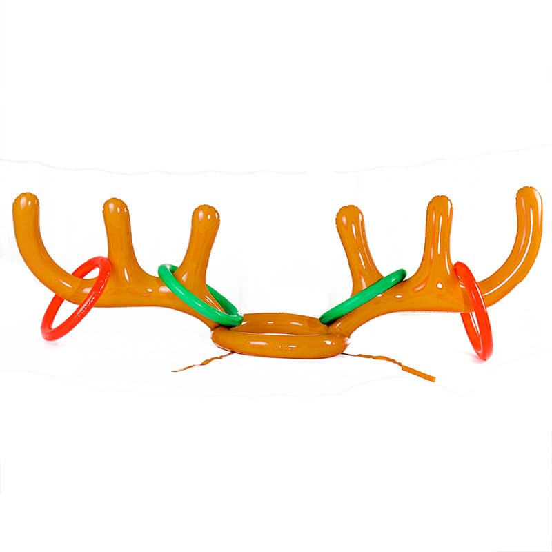 Wholesale Wedding Supplies Creative Inflatable Antler Headbands Ring Toss Door Blocking Welcome Prank Bridal Pickup Game Props