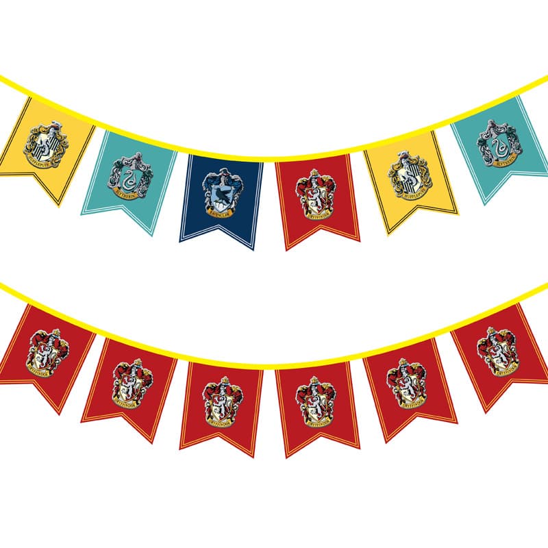 Harry Potter Banner String Flags Anime Hanging Flags Game of Thrones Family Crests Welcome Banner Bunting Wholesale