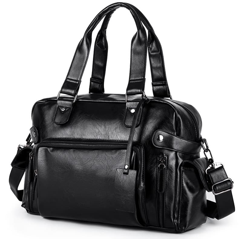 In Stock Wholesale Korean Style Classic Horizontal Men's Handbag Shoulder Bag Large Capacity Travel Bag Trendy Men's Large Crossbody Bag