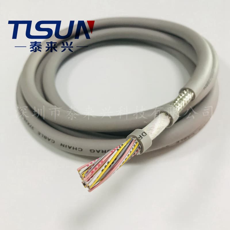 Factory Sale 30-Core Signal Transmission Cable, Flexible Power Cable, Shielded Wire, High-Flexibility Cable