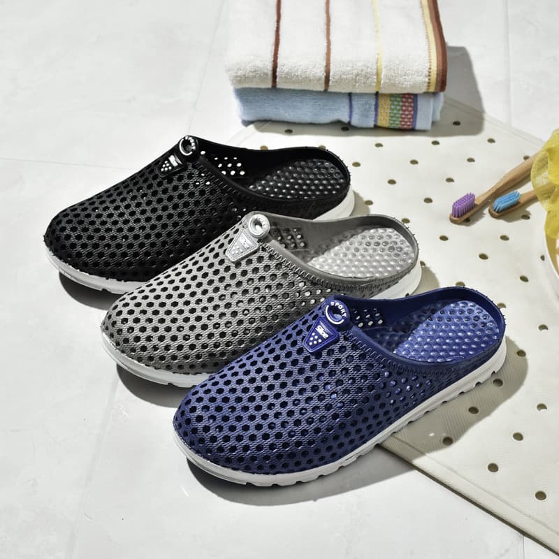 New Style New Material with Back Strap Semi-Closed-Toe Bird's Nest Leisure Hiking Rafting Big Kids Men's Plastic Couples Sandals