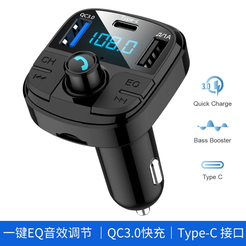 BT29 car mp3 bluetooth player QC3.0 dual USB fast charging car bluetooth mp3 car bluetooth hands-free