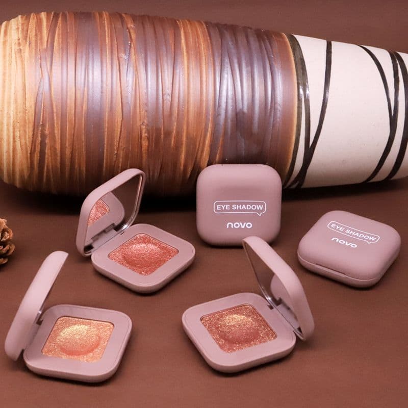NOVO Keyboard Fingertip Cool Trend Eyeshadow Ins Earth Tone Mashed Potato Single Eyeshadow Affordable