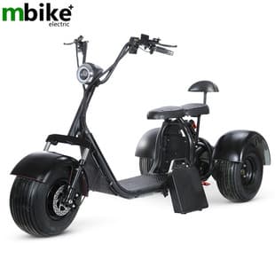 Three-Wheeled Harley Electric Tricycle, Harley Three-Wheeled Scooter, Harley Electric Battery-Powered Tricycle