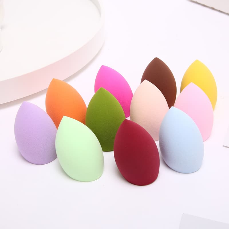 4*6 Premium Grade A Non-Latex Powder Puff, Teardrop Gourd-Shaped Powder Puff, Face Washing Puff, Makeup Pad, Beauty Sponge, Dual-Use (Wet and Dry)